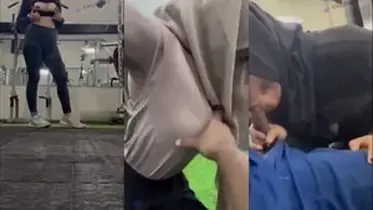 Dokumentasi Ukhti Hijab Cantik Live Kasur Gym
