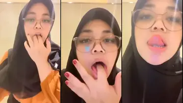 Gadis Hijab Semok Sangean Binal colmek di toilet
