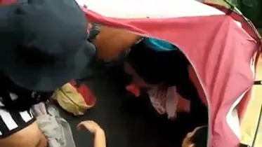 Ketahuan Kentu Di Tenda Saat Naik Gunung Lumer WOT HD